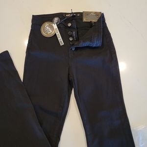 NWT Black high rise stretch flare jeans, curvy, women's size 7/8